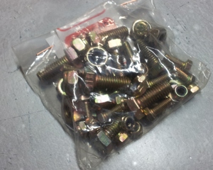 Kit components end line dish w/ gearmotor